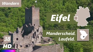 Eifel | Manderscheid - Laufeld - Pantenburg - Burg Manderscheid | "Wandelen"