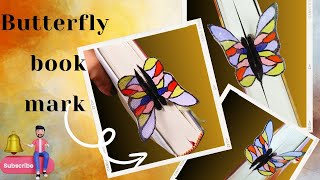 Easy DIY butterfly bookmark/बहुत ही आसानी से बनाएं/DIY book mark......