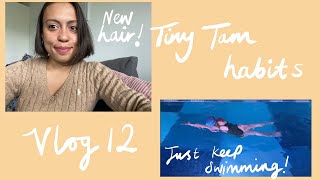 New hair, swimming, anxiety moments, job hunting, Olympic park, weekly vlog.