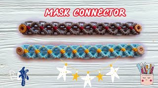 DIY. Macrame MASK CONNECTOR. Pengait Masker. KONEKTOR MASKER TALIKUR