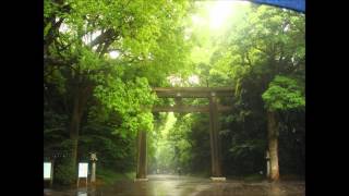 drinking tea on a rainy morning.