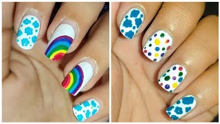 2+ Rainbow 🌈 nailart designs 💅|| Easy Nails Idea compilation 2024 Inspection