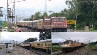 राजधानी और युवा एक्सप्रेस द्वारा हाई स्पीड ओवरटेक। OVERTAKE Jaipur SF Express