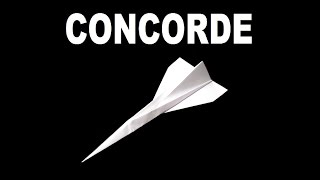 How to make a paper Concorde that flies