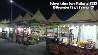 Gebyar tahun baru Meikarta 2024 || Banyak permainan dan bazar kuliner dan bazar barang.