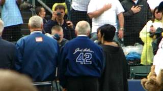 05/01/09 PATTI LABELLE sings the NATIONAL ANTHEM - Newark Bears - Riverfront Stadium, Newark, NJ