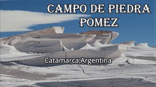 Campo de piedra Pómez y laguna blanca,Catamarca