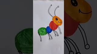 How to draw an ant/Cute ant drawing #SHORT