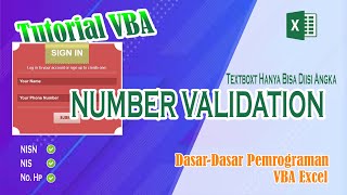 Number Validation Textboxt || Hanya bisa diisi  Angka