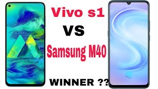 Samsung galaxy M40 vs Vivo S1 compare speed test and camera comparison