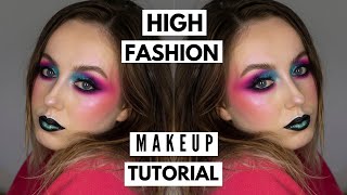 Colourful High Fashion Makeup Tutorial | Lowri