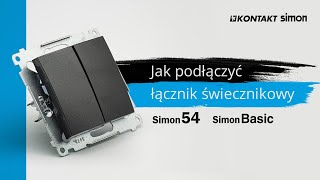 Jak podłączyć łącznik świecznikowy. Simon 54, Simon Basic.