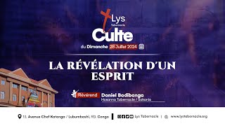 Culte du Dimanche 28 Juillet 2024 | LA RÉVÉLATION D'UN ESPRIT