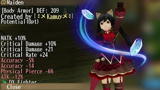 Fill stats Armor Matk10% Cd10% Cd21 Cr24 ~ TORAM ONLINE ~ Cap 240