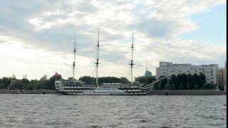 Russia St. Petersburg panorama of the city from the river Neva