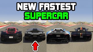 NEW FASTEST SUPERCAR - Torero XO Vs Krieger Vs 811 Vs Tezeract - Speed Test - GTA 5 Online