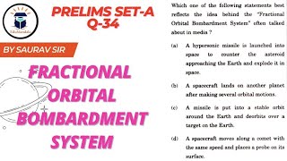 UPSC PYQ | Q No. 34 | EduMandala: Fractional Orbital Bombardment System #FOBS #China