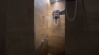 Installed WDT experience shower and Blumenberg waterfall bucket made of Kambala wood #shower