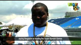 Sean Kingston represents the Americas in the Singapore 2010 theme song, "Everyone"