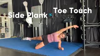 Side Plank Toe Touch I Dollar Train Club