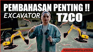 Pembahasan Penting Excavator TZCO ‼️