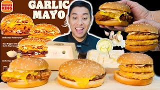 [NEW] KUAT GILER AROMA GARLIC MAYO  BURGER KING NIH...Mukbang Asmr