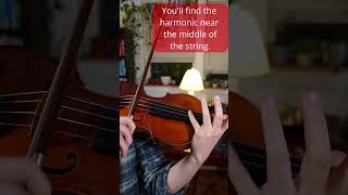 How to play the harmonic at the end of Musette (Suzuki Book 2)