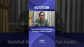 Mahfud MD Menyesal Tak Hadiri Penetapan Prabowo Presiden