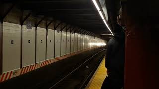 Coney Island bound R46 Q train arriving into 34 St