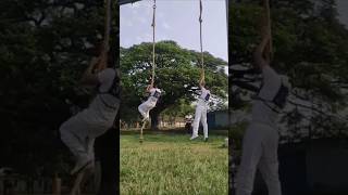 vertical rope climbing #excise #short #youtube #adventure #motivation #govtjobs #training #obstacles