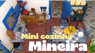 Mini cozinha mineira, 99% de material reciclável. Minha autoria