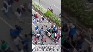 Demo Ambon Tolak PPKM Darurat