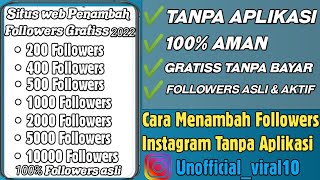 Cara Menambah Followers Instagram Gratis Tanpa Aplikasi