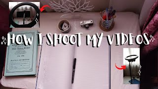 HOW I SHOOT/FILM MY VIDEOS ||  filming  my youtube videos using phone!