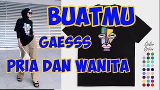 KAOS PRIA DAN WANITA KEREN DAN BAGUS | Temukan Hanya di Kaosaye Shopee