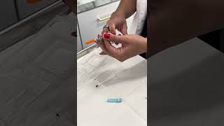 How to transfer filler into a smaller syringe!