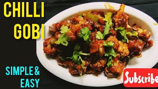 chilli gobi recipe (cauliflower sweet chilli recipe) restaurant style chilli gobi recipe#yummyfood