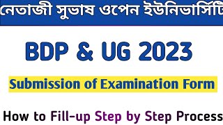 NSOU BDP & UG Examination Form Fill-up Step by Step 2023 @syedjsmfamily