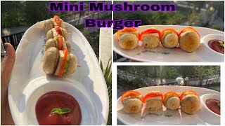 Mini Mushroom Burger |healthy Burger Recipe|Guilt Free Burger #recipeoftheday