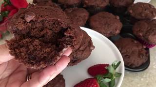 مافنز الشكلاطة muffins au chocolat 🍫