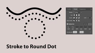 How to create round dotted line in adobe illustrator | @DesignScenes