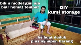 Membuat kursi storage ( sofa storage ) kursi jati belanda