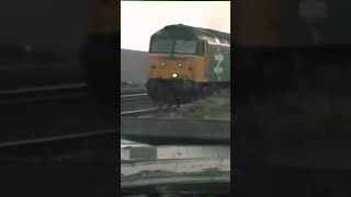 British Railways in the 1990's. Diesel Large Number Class 47519 passenger service Aldwarke Junction