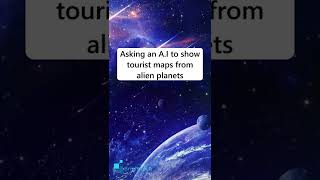 Asking an AI to show tourist maps from alien planets #shorts #ai #aiart #midjourney