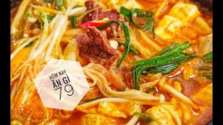 Cách nấu canh kim chi Hàn Quốc thơm ngon - How to make Korean Kimchi Tofu soup | HNAG79 #24