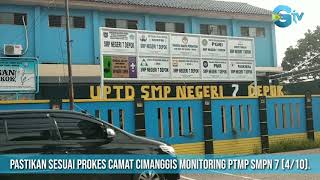 Suasana Hari pertama PTMT di SMPN 7, Camat Dan Staff Ahli Datang Tinjau Lokasi