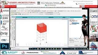 Staad Pro V8i Adv. Water tanking Setting Tutorial Part-14(Gemini Architectural)