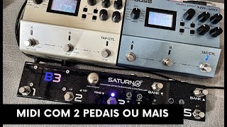 Configurando a Saturno Supernova com 2 pedais MIDI - Rodrigo Mellegari