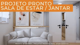 Sala de estar e jantar│Lollipop│122 BS