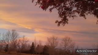 Incredible North to West sky at sunset🌞🌬☄🌀🌟